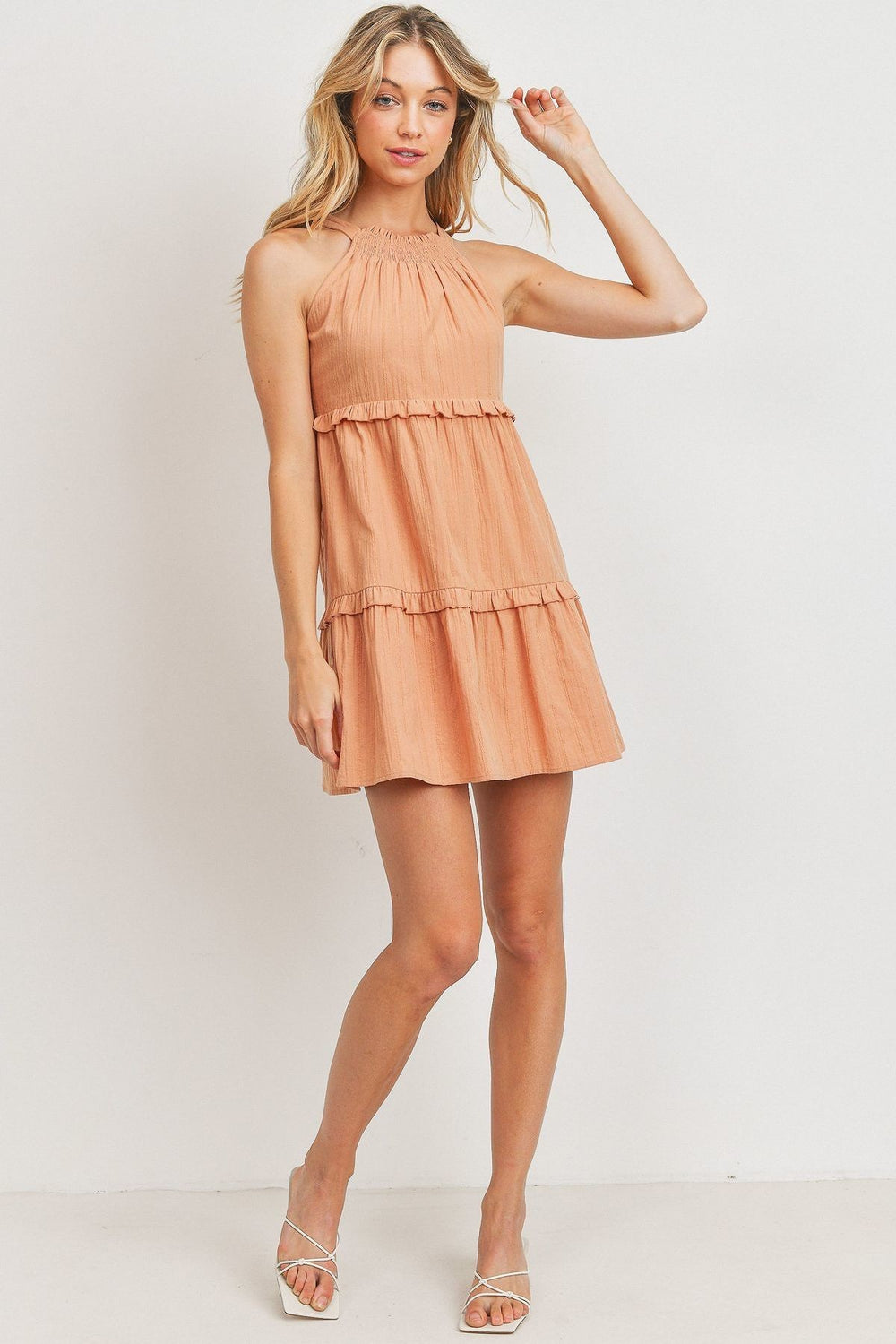 Woven Textured Tier Dress from Seductive Collection