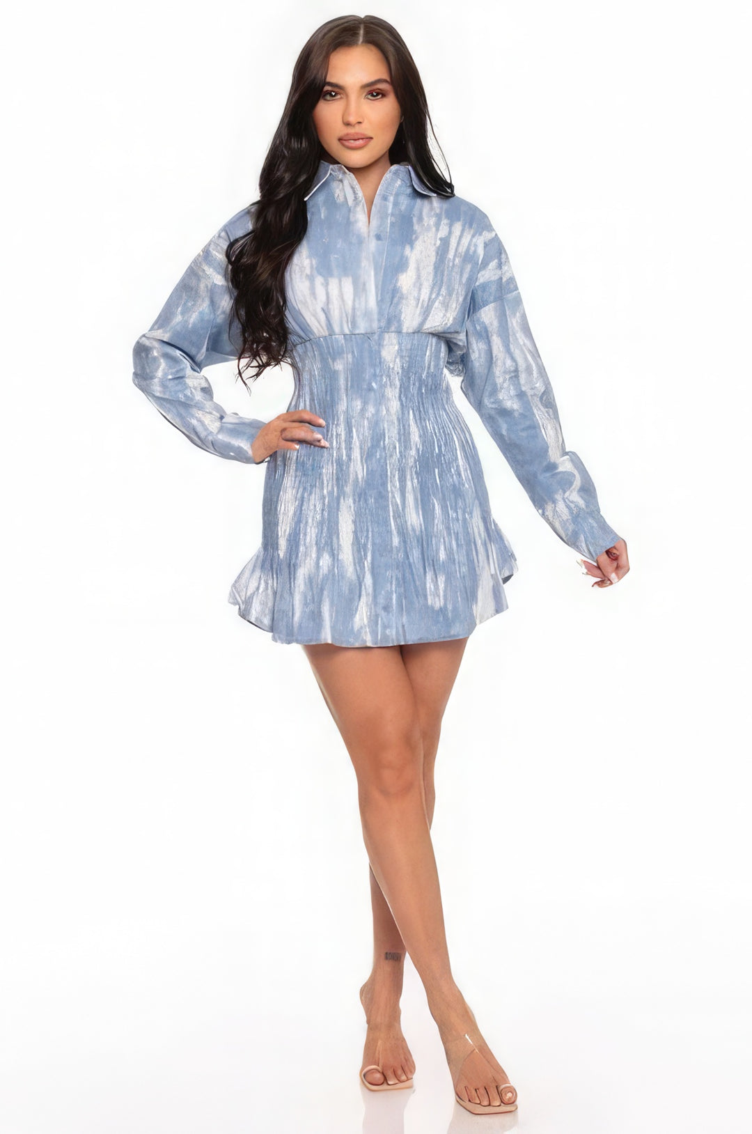 Tie Dye Button Down Mini  from Seductive Collection