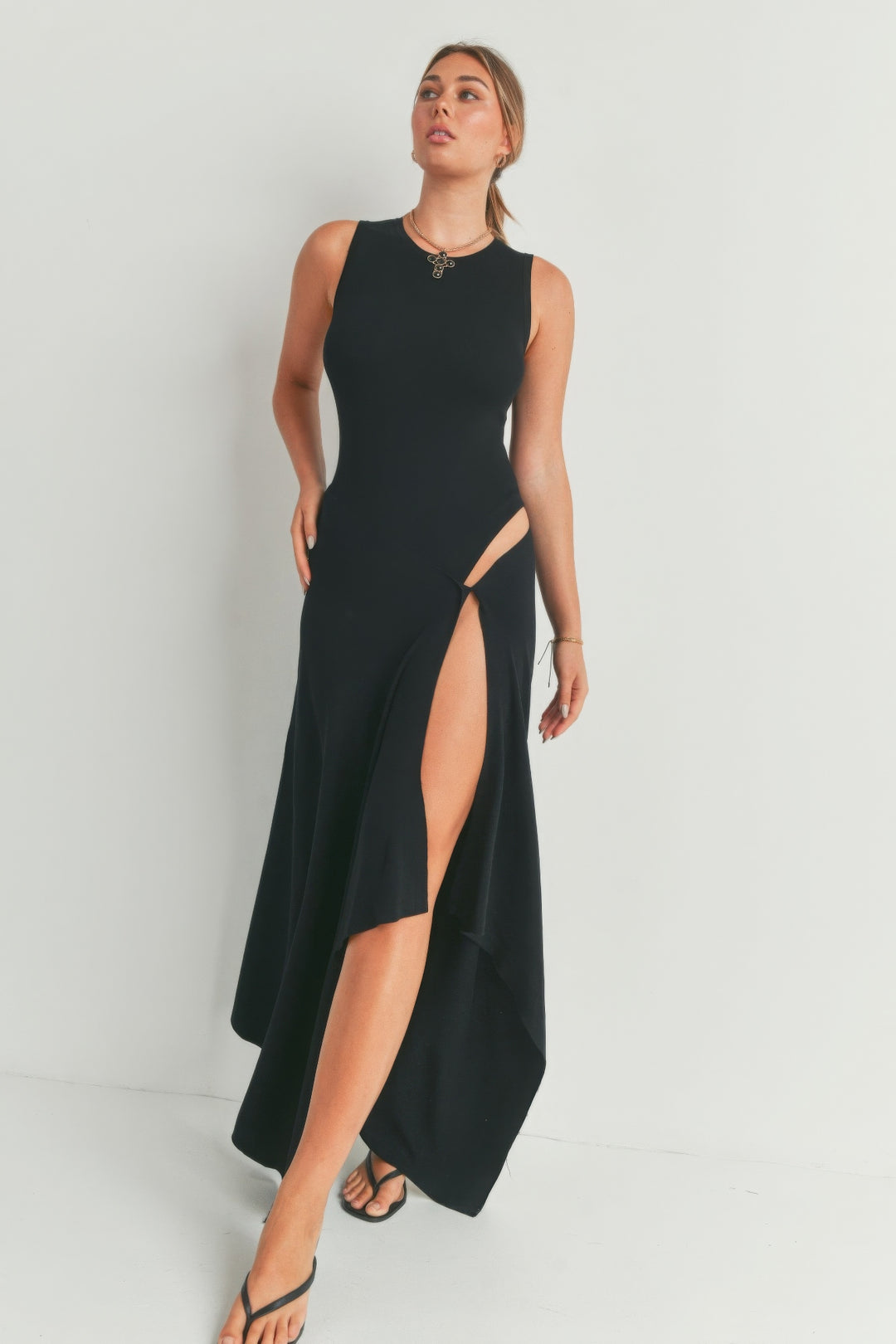 High Slit Luxe Maxi Dress from Seductive Collection