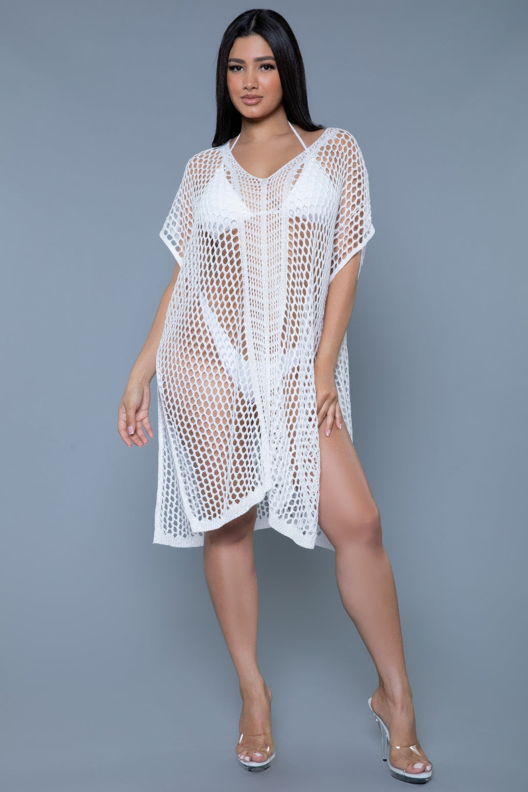 Poncho Crochet Open Weave Cover Up from Seductive Collection