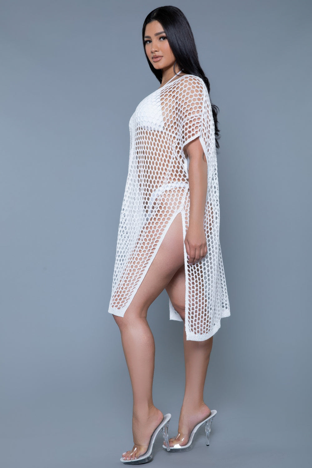 Poncho Crochet Open Weave Cover Up from Seductive Collection