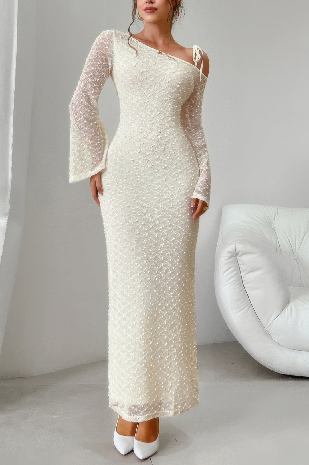 Poppy Off Shoulder Long Dress from Seductive Collection