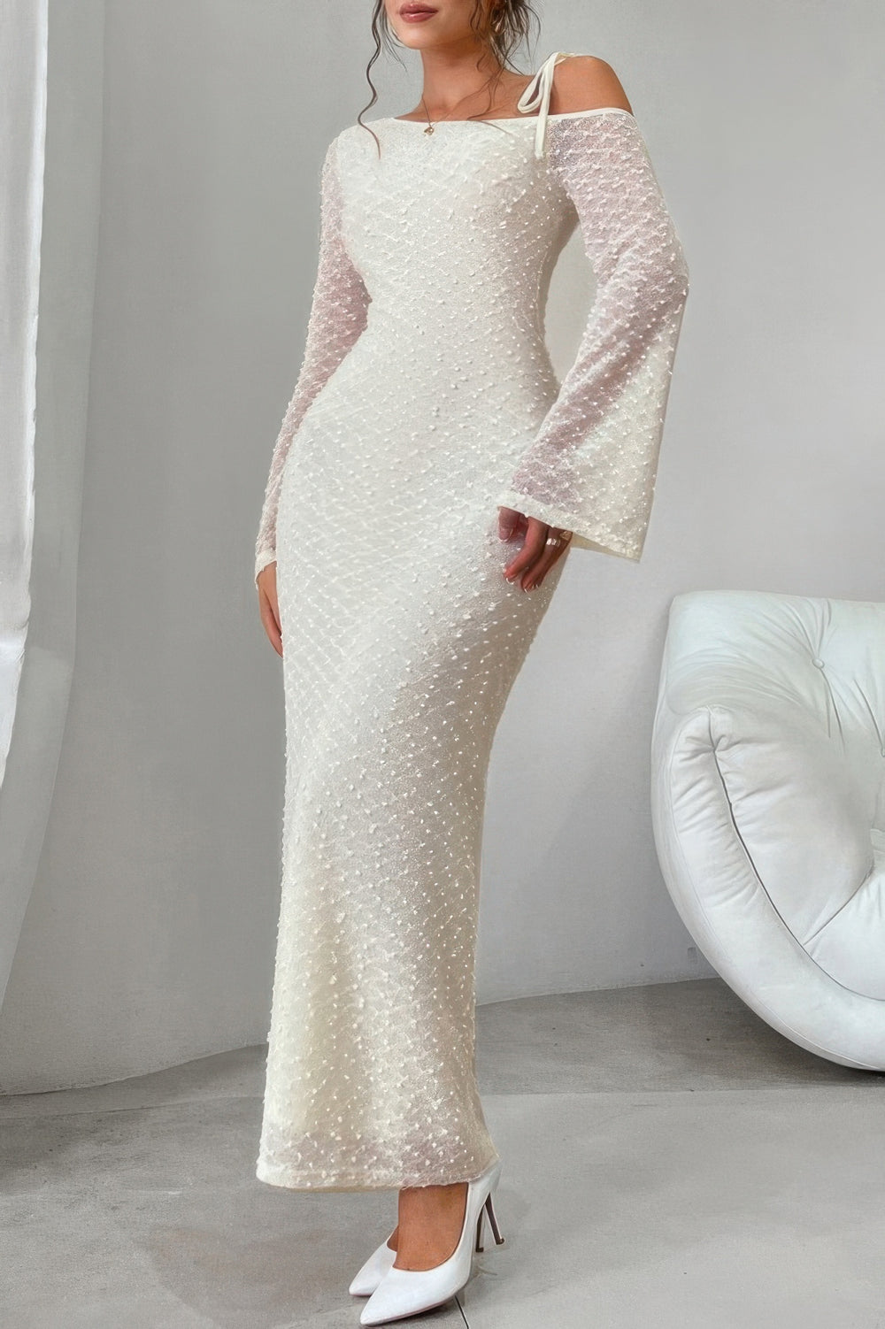 Poppy Off Shoulder Long Dress from Seductive Collection