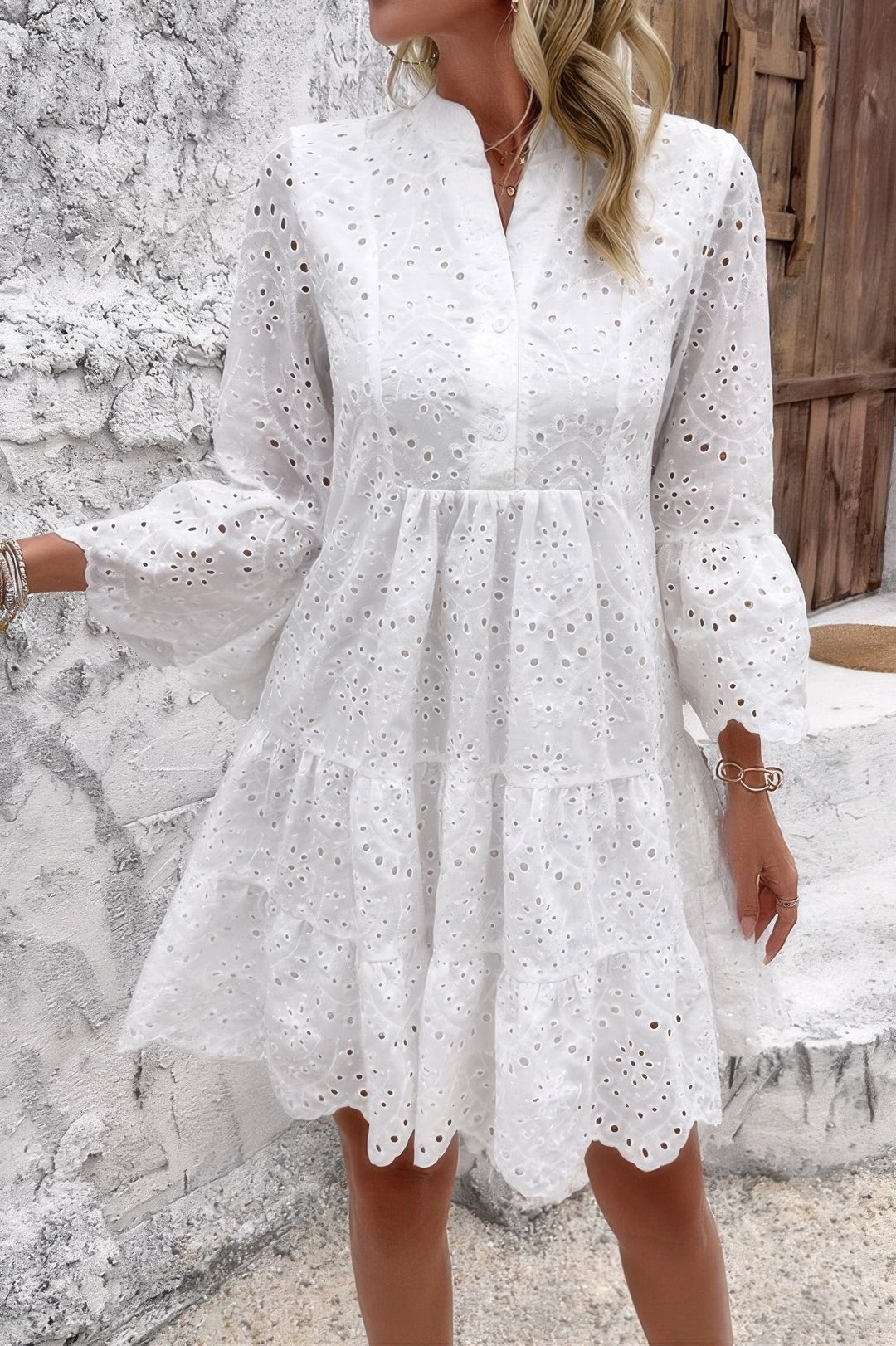 Hollow Lace Flared Dress from Seductive Collection