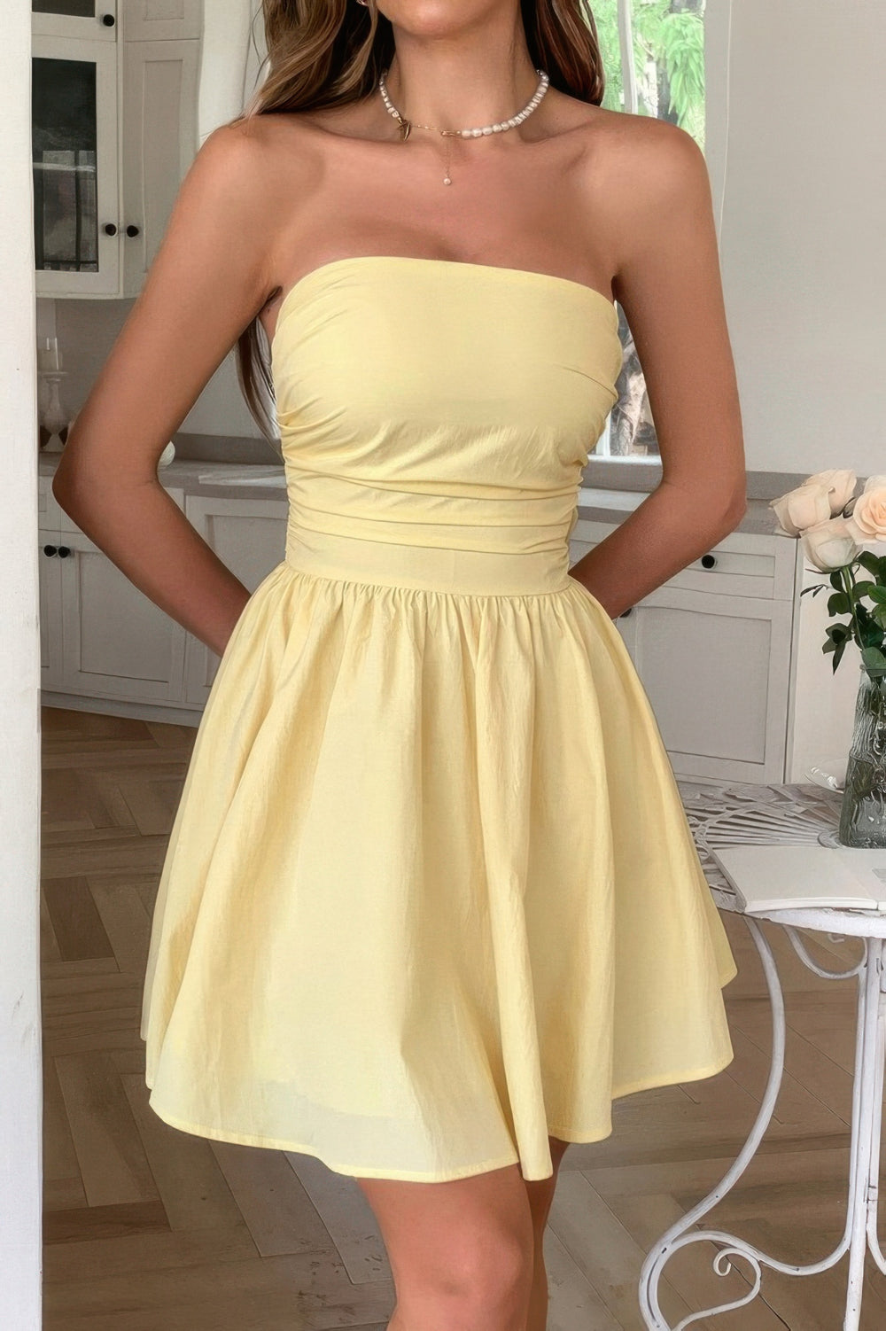 PomPom Off Shoulder Tube Dress - from Seductive Collection