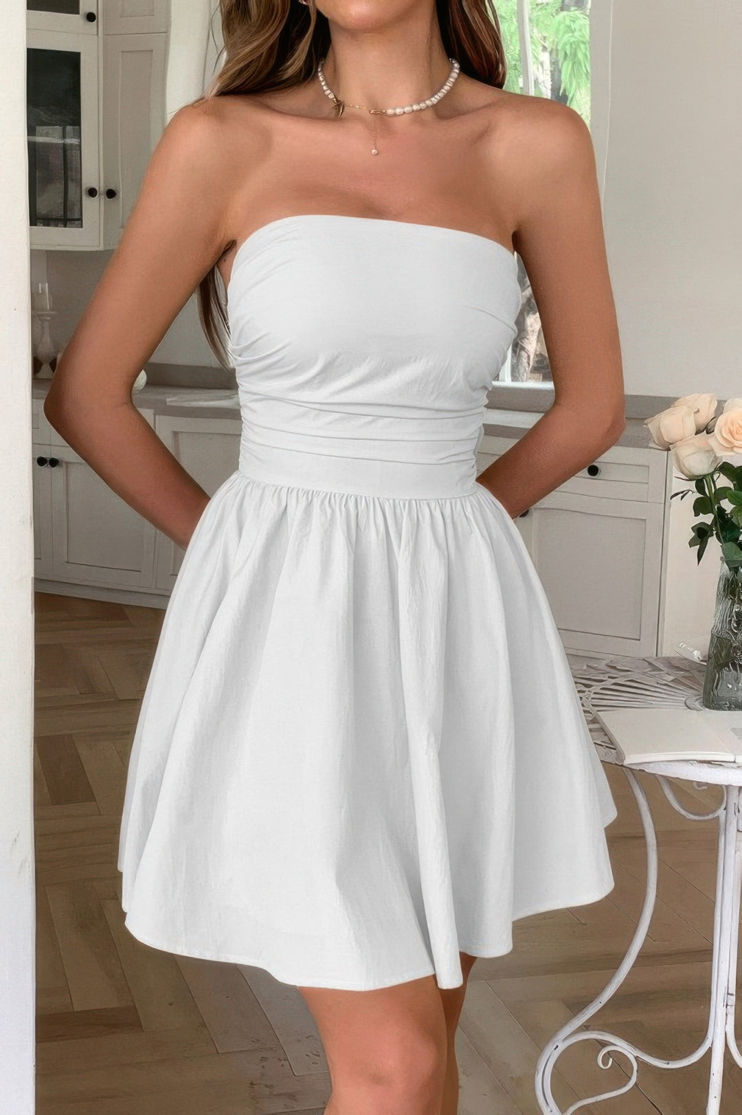 PomPom Off Shoulder Tube Dress - from Seductive Collection