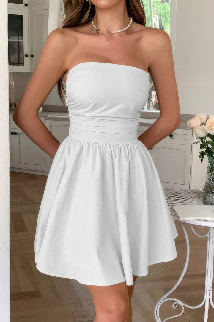 PomPom Off Shoulder Tube Dress - from Seductive Collection