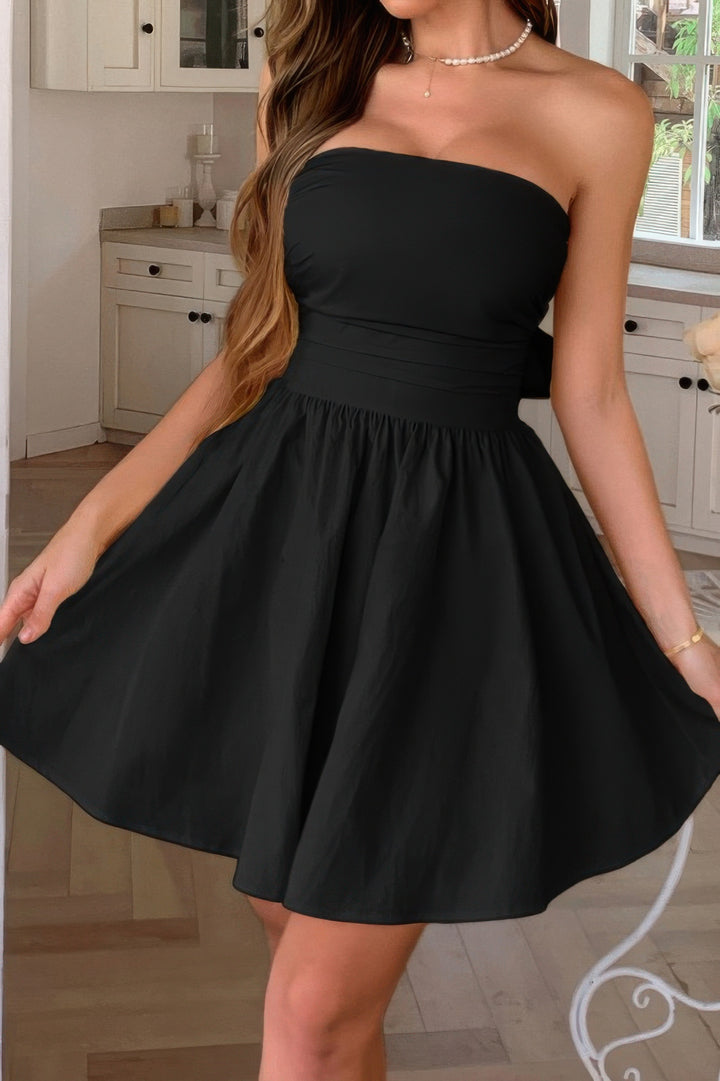 PomPom Off Shoulder Tube Dress - from Seductive Collection