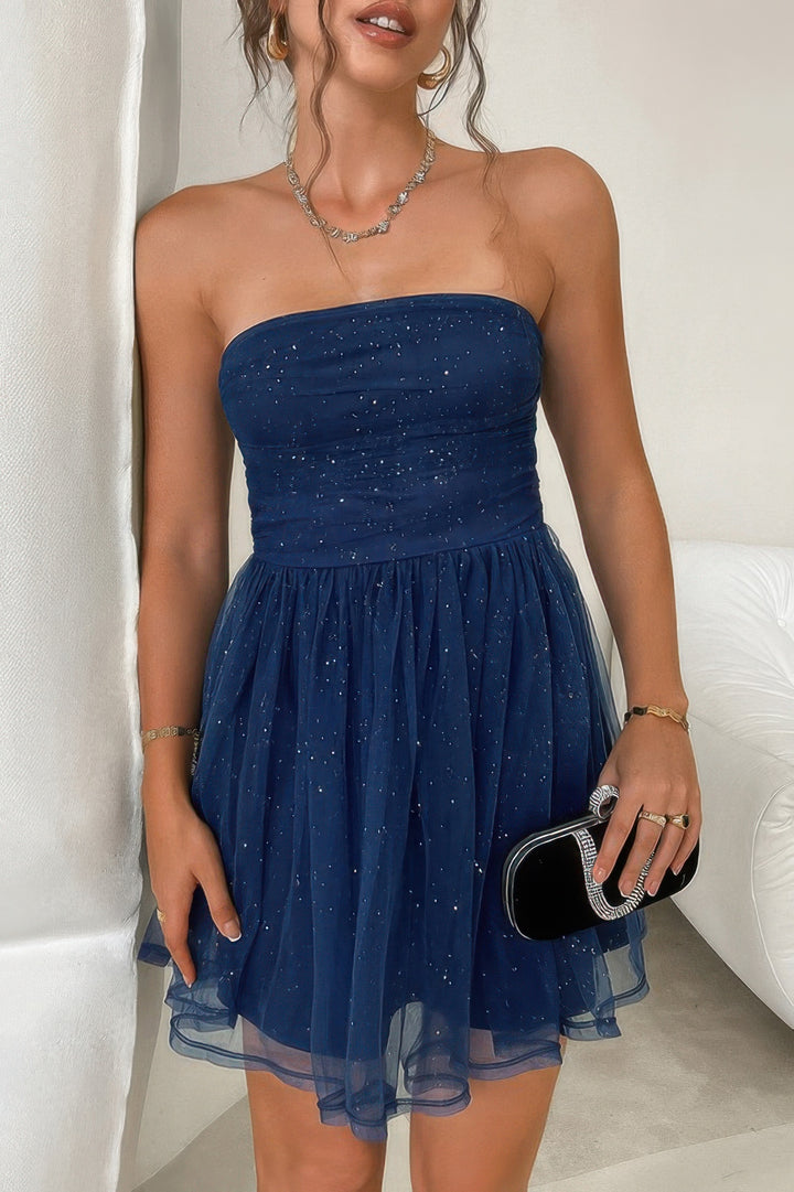 Ruched Ballerina Bow Tie Dress - from Seductive Collection
